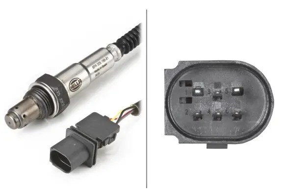 Лямбда-зонд (6,6mm) E81/E82/E87/E88/E93/E90 1.6-6.2 00- BHS (Behr hella service) 6PA009166-811