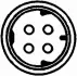 Расходомер воздуха (4 конт.) BMW 3(E36)/5(E39) 95-01 BHS (Behr Hella Service) 8ET009142061 (фото 2)