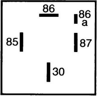 Реле, 12 V, 5 pin bhs (behr hella service) 4RA007507071