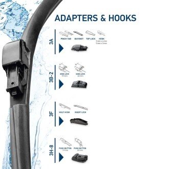 Бескаркасные дворники bhs (behr hella service) 9XW358053211