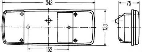 Ліхтар (фара) заднього ходу bhs (behr hella service) 2VP 003 567-121