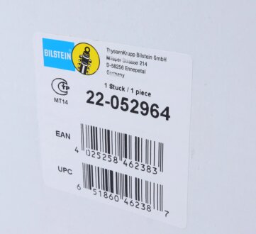 Передний амортизатор bilstein 22052964