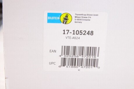 Передний амортизатор (стойка) bilstein 17105248