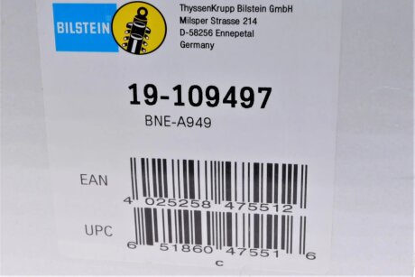 Передній амортизатор (стойка) bilstein 19109497