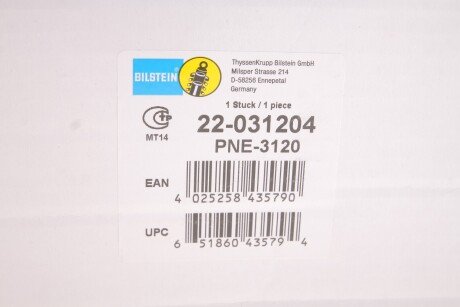 Передний амортизатор (стойка) bilstein 22031204