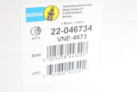 Передний амортизатор (стойка) bilstein 22-046734