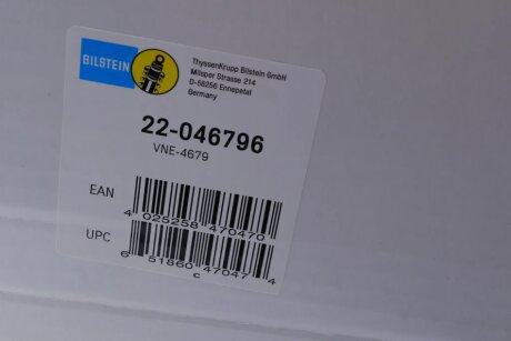 Передній амортизатор (стойка) bilstein 22046796