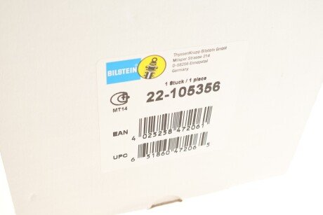 Передній амортизатор (стойка) bilstein 22105356