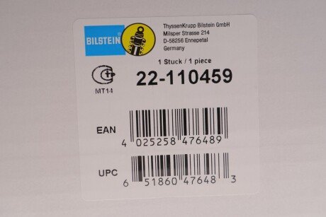 Передній амортизатор (стойка) bilstein 22-110459