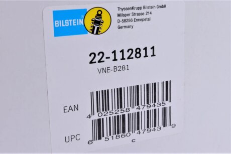 Передній амортизатор (стойка) bilstein 22112811