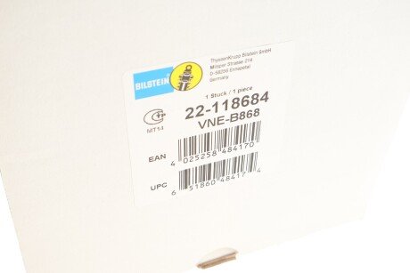 Передний амортизатор (стойка) bilstein 22118684