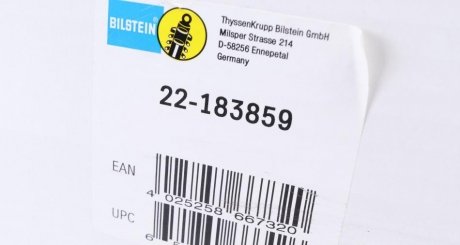 Передний амортизатор (стойка) bilstein 22-183859