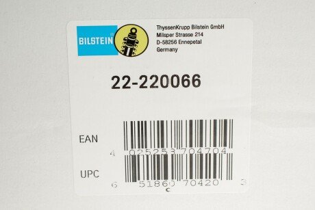 Передній амортизатор (стойка) bilstein 22-220066