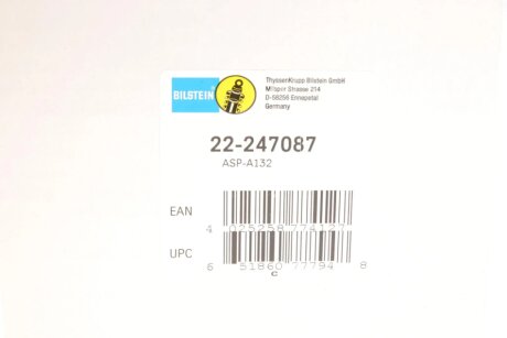 Передний амортизатор (стойка) bilstein 22247087