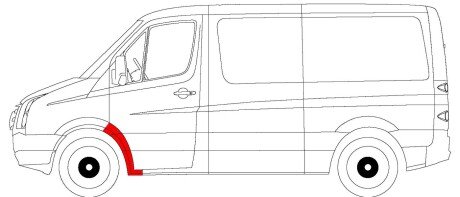 Панель крила, передня blic 6504033548331P