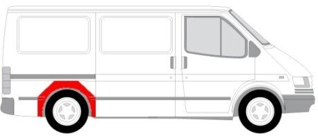 Панель крила, задня blic 6504032515596P