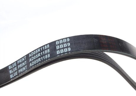 Приводной ремень генератора blue Print AD05R1188