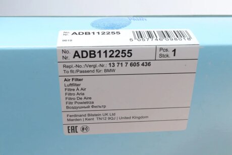 Фильтр воздушный blue Print ADB112255