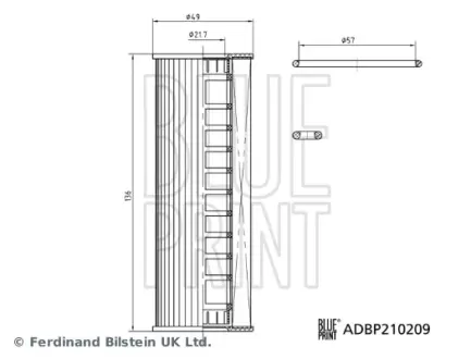 Масляный фильтр blue print ADBP210209