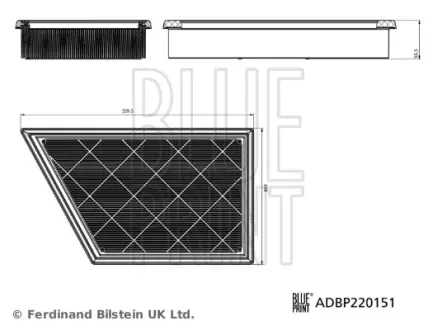 Фільтр повітряний Blue Print ADBP220151