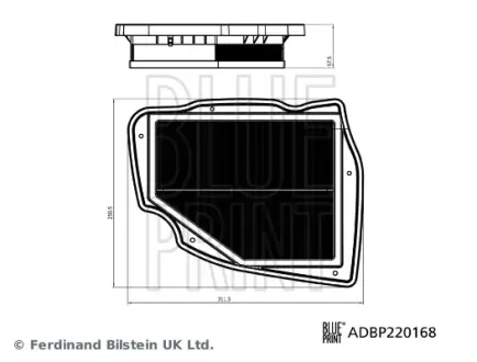 BLUE PRINT BMW Повітряний фільтр 5 (G60, G90, G68) 520 d Mild-Hybrid 23- (для холодних кліматичних зон), 7 (G70) 740d xDrive 22- (не для холодних кліматичних зон) blue print ADBP220168