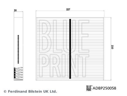 Фільтр салону blue Print ADBP250058