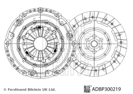 BLUE PRINT CITROEN зчеплення комплект C II, DS3, OPEL Blue Print ADBP300219