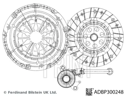 Комплект сцепления в сборе blue print ADBP300248