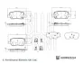 BLUE PRINT HYUNDAI Комплект гальмівних колодок задні SANTA FE V (MX5) 1.6 T-GDI Hybrid 24- Blue Print ADBP420224 (фото 1)