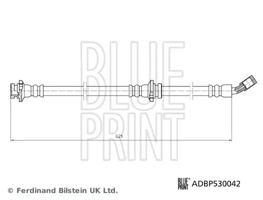 Шланг тормозной передний blue print ADBP530042