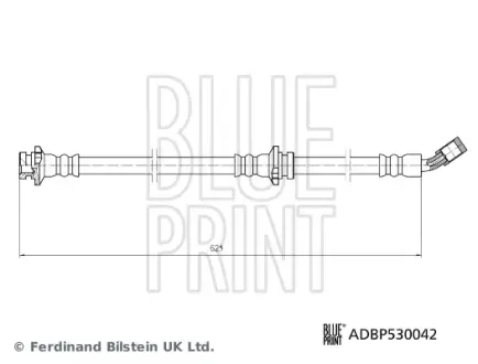 Шланг гальмівний передній Blue Print ADBP530042