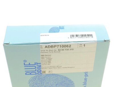 Датчик ABS blue Print ADBP710062