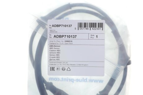 RENAULT Датчик ABS зад пр/лев MASTER 14- blue Print ADBP710137