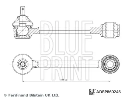Рычаг задней подвески blue print ADBP860246