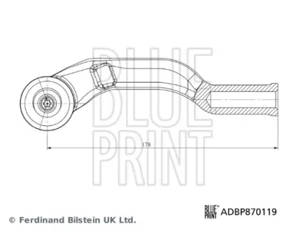 BLUE PRINT RENAULT Наконечник рульової тяги передн. лів. CAPTUR II 19- Blue Print ADBP870119