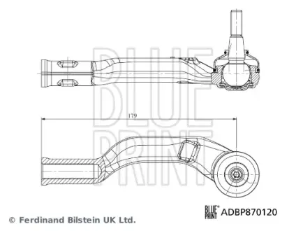 BLUE PRINT RENAULT Наконечник рульової тяги передн. прав. CAPTUR II 19- Blue Print ADBP870120