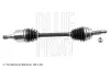 BLUE PRINT TOYOTA Напіввісь передня ліва L=650 mm 26/20 COROLLA Verso (ZER_, ZZE12_, R1_) 1.6/1.8 04-09 blue print ADBP890009