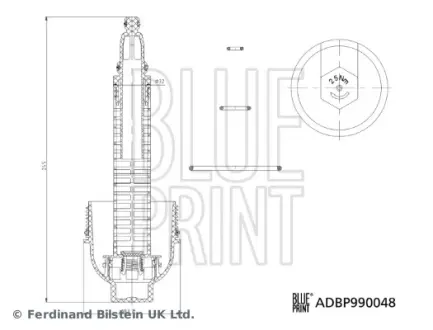 BLUE PRINT BMW Кришка корпусу оливного фільтра 3 (E46) 330 xd 00-03 Blue Print ADBP990048
