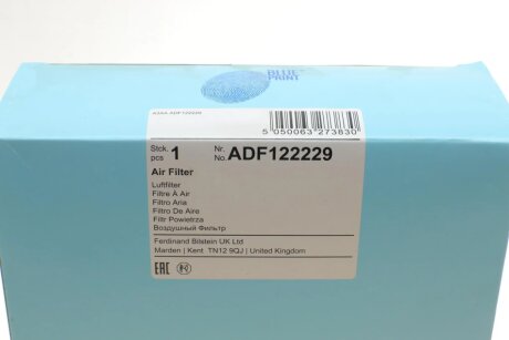 Фільтр повітряний blue Print ADF122229