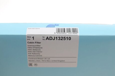 Фильтр салона blue Print ADJ132510