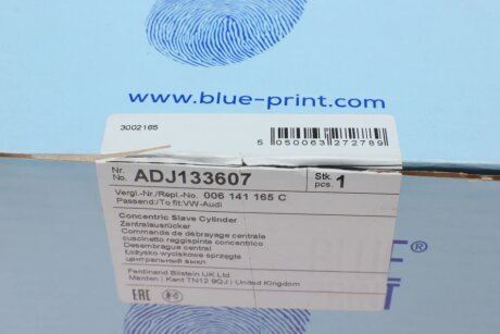 Гидравлический выжимной подшипник blue Print ADJ133607