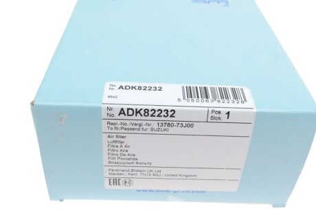Фильтр воздушный blue Print ADK82232