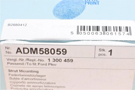 Опора амортизатора blue Print ADM58059