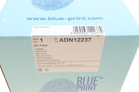 Фільтр повітряний blue Print ADN12237
