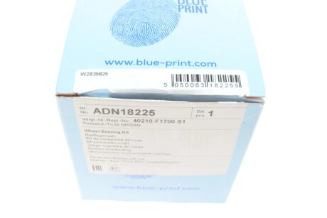 NISSAN К-т подшипников передней ступицы Urvan,Pick-Up (D35/65 + D21/50 L18mm + сальник и смазка) blue Print ADN18225