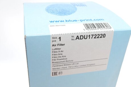 Фильтр воздушный blue Print ADU172220