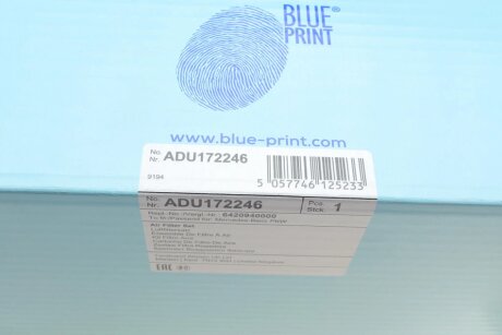 Фильтр воздушный комплект blue Print ADU172246