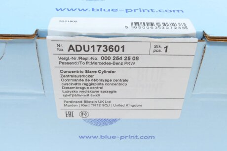Гидравлический выжимной подшипник blue Print ADU173601