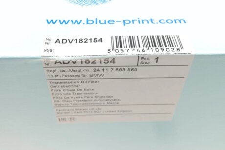 Фільтр АКПП blue Print ADV182154