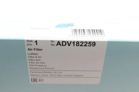 VW Фильтр воздушный 1.4/1.6:Golf IV,Lupo, PoloSeatSkoda 1.4 blue Print ADV182259